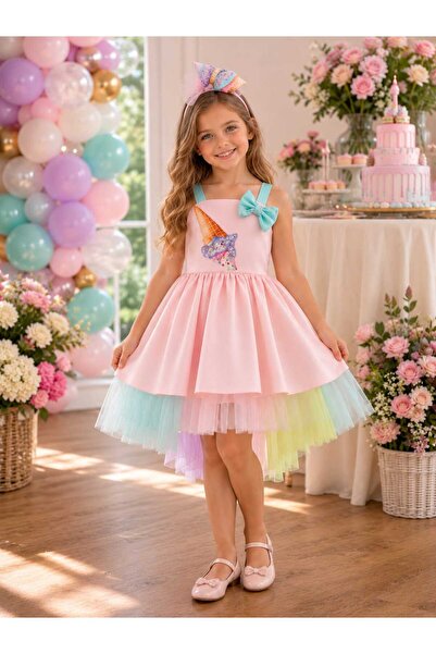 pamloli kids DONDURMA DETAYLI TÜTÜLÜ ABİYE