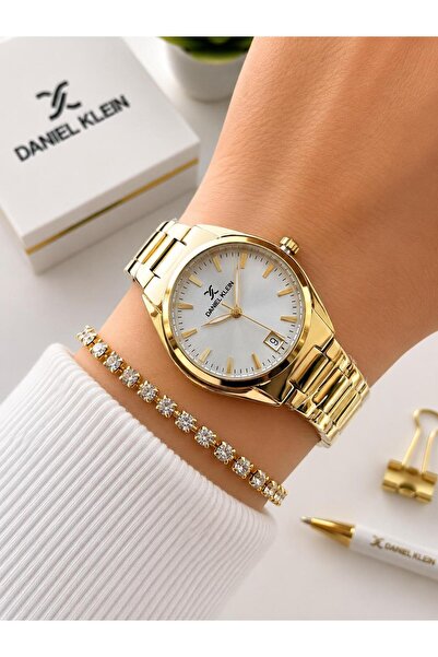 Daniel Klein ساعة يد نسائية بتصميم خاص مقاومة للماء بطول 30 متر من الفولاذ + ...