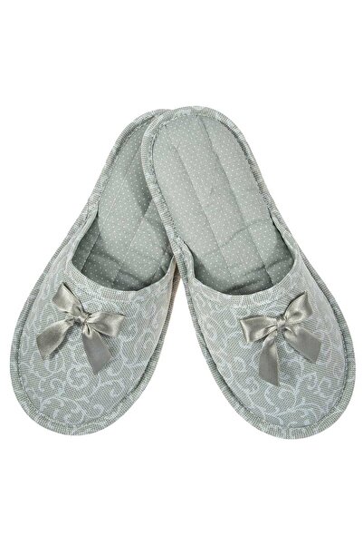 Amaryllis Slippers Γυναικεία υφασμάτινη παντόφλα, παϊσλί, μέντα, βαμβακερή, ε...
