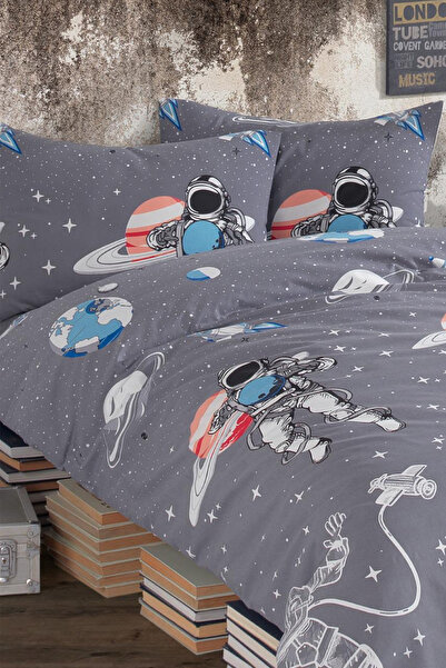Karden Flower Set de husă de pilotaș din bumbac gri Astronaut Ranforce