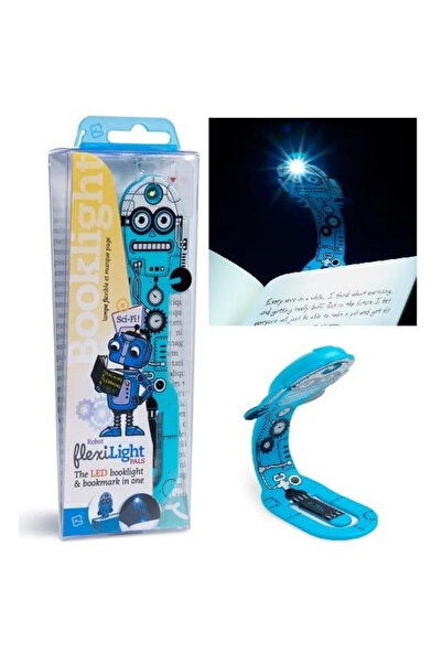 Thinking Gifts Lampa de lectura LED Flexilight Pals Robot, flexibila, semn de...