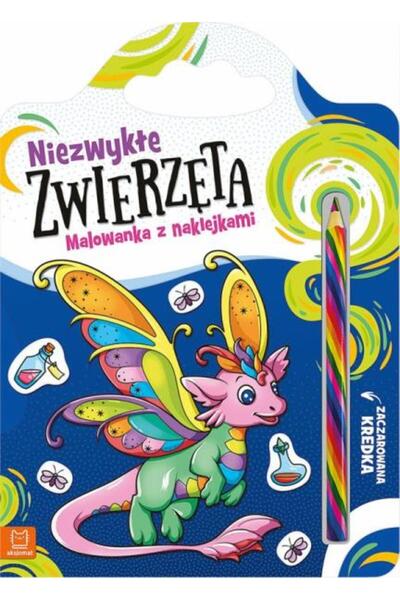 AKSJOMAT Carte de colorat cu autocolante, Aksjomat, Multicolor