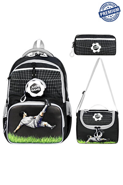 Speedy Bags Ultra Luxury Boy's Röveşata Design Primary School Bag with Back S...