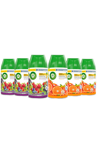 Air Wick Oda Kokusu Freshmatic Yedek Sprey Kırmızı Orman&Turunçgil Meyveleri, 6x250ml