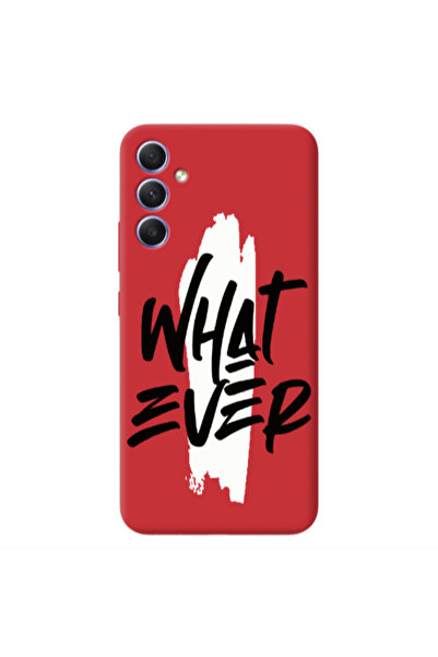 Other Samsung A25 What Ever Red Colored Silicone TPU Θήκη