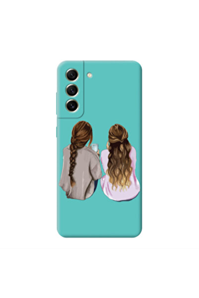 Other Samsung S21 PLUS Friends Turquoise Colored Silicone TPU Θήκη