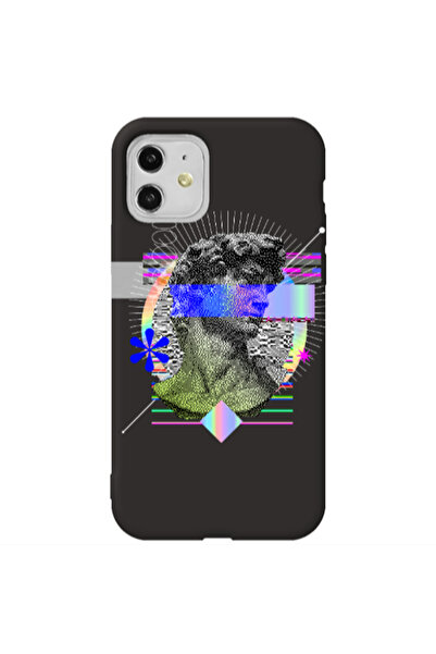 Other Apple iPhone 11 Statue pixels Black Colored Silicone TPU Θήκη