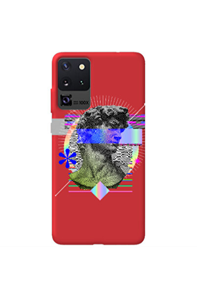 Other Samsung S20 Ultra Statue pixels Red Colored Silicone TPU Θήκη