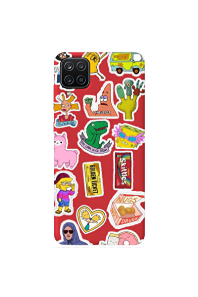 Other Samsung A12 best cartoons Red Colored Silicone TPU Θήκη
