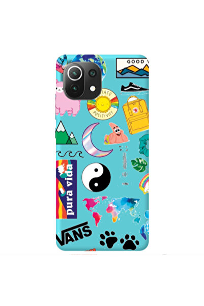 Other Xiaomi Mi 11 Lite Vans Turquoise Colored Silicone TPU Θήκη