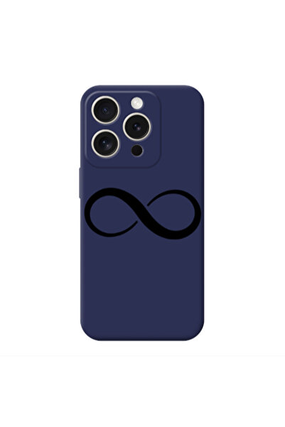 Other Apple iPhone 15 Pro Infinity Dark blue Colored Silicone TPU Θήκη