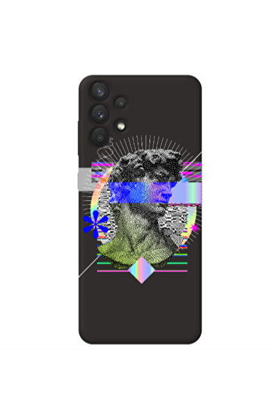 Other Samsung A32 4G Statue pixels Black Colored Silicone TPU Θήκη