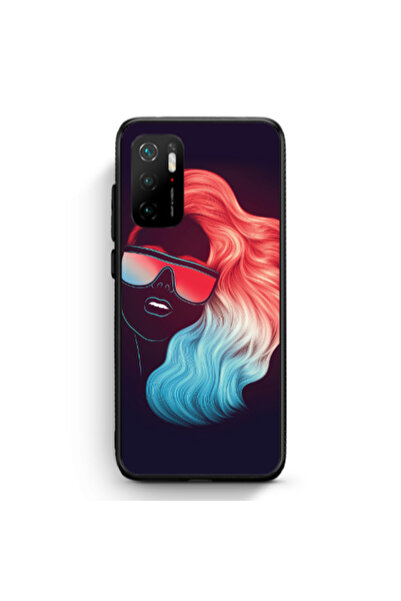 Other Xiaomi Poco M3 Pro Girl with glasses Black Glossy Θήκη