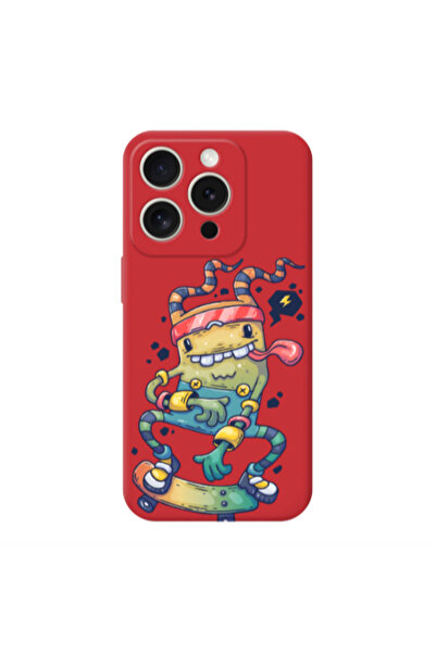 Other Apple iPhone 15 Pro Max Dangerous task Red Colored Silicone TPU Θήκη