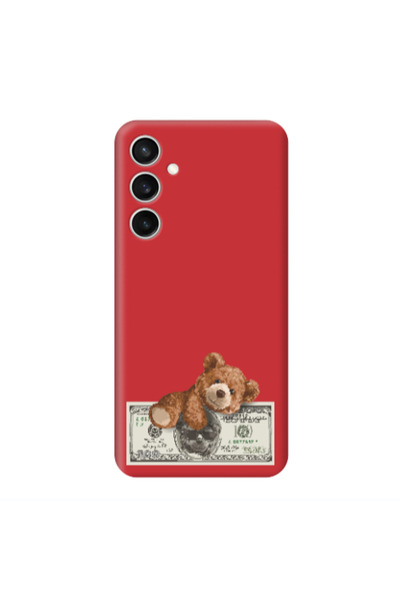 Other Samsung S23FE Money Style Red Colored Silicone TPU Θήκη