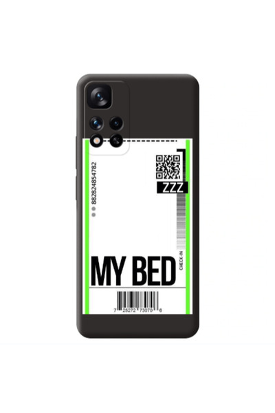 Other Xiaomi Redmi Note 11 Pro 5G My Bed ZZZ Black Colored Silicone TPU Θήκη