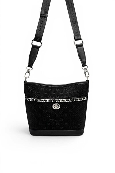 Silver Polo Black - Black Fashion Women's Shoulder Bag Sp1284