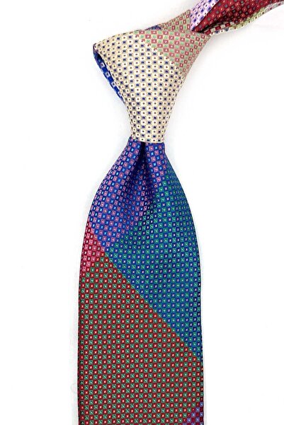 Kravatkolik Small Pattern Patchwork Classic Tie Kk13816