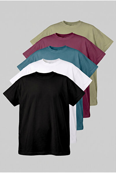 Respire Men's Basic Oversize T-Shirt Set of 5