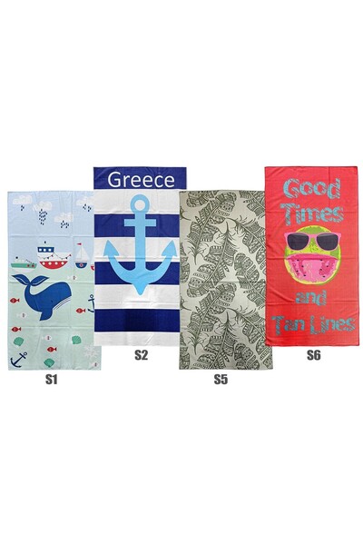 OEM Πετσέτα Θαλάσσης Τυπωμένη Microfiber 70x140cm 245gr SummerTiempo 622154