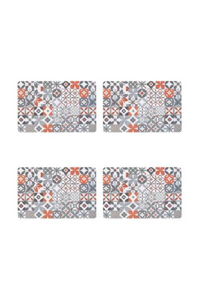 Wonderland Set of 4 plate supports, multicolor, 43.5x28.5 cm