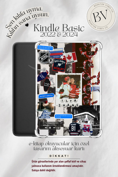 BookTok Vibes Co. Heated Rivalry Sticker Kolaj Temalı Insert - Kindle ve Kobo...