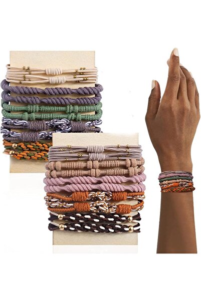 Arabest Hair Ties,20 Pcs,Boho Style,Neutral Colors,Elastic,Soft,Durable,All D...