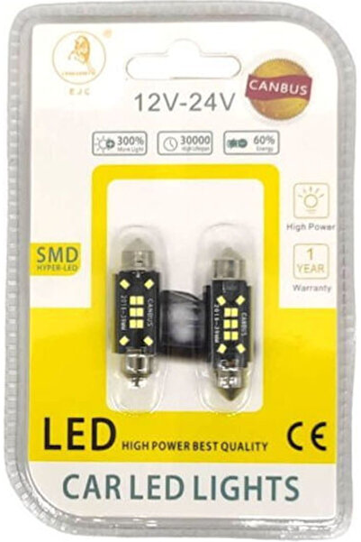Other EJC Λάμπες Αυτοκινήτου Canbus LED 6000K Ψυχρό Λευκό 12V 2 τεμάχια