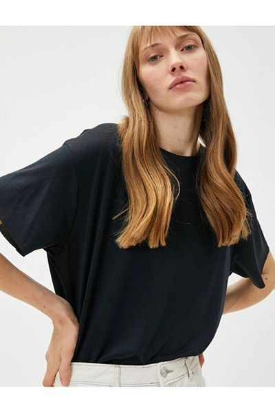 Koton Γυναικείο μπλουζάκι Oversize Modal Blend