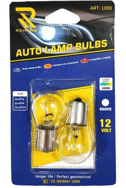 Other Rchang Λάμπες Αυτοκινήτου S25 LED 6500K Ψυχρό Λευκό 12V 2 τεμάχια
