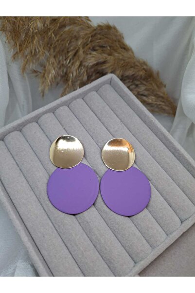 Kaan Accessoire Gold Double Round Design Earrings Stylish Women's Accessory