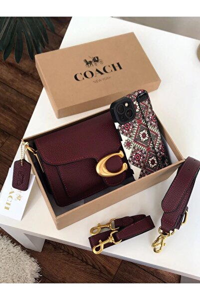 Coach New York حقيبة كتف مع إكسسوارات - (حجم صغير)