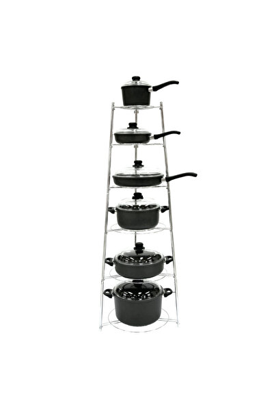 Arshia Kitchenware Kitchen Tools Cookware Rack with 6 Levels Premium Quality