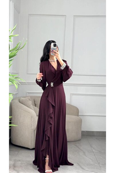 it's Mine Chiffon Wrap Dress with Accessory