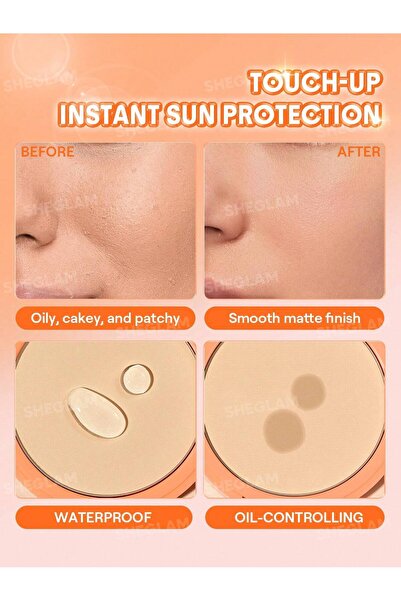 SHEGLAM Insta-Ready Sunset Blur Setting Powder - Gözenek Gizleyici ve Yağ Kon...