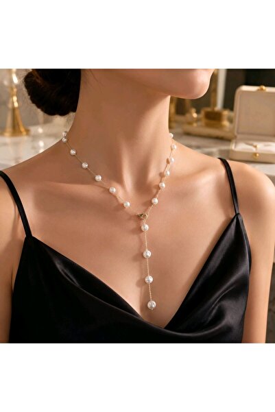 Monalisa Home Luxurious Zircon Stone Figured Flashy Y Necklace