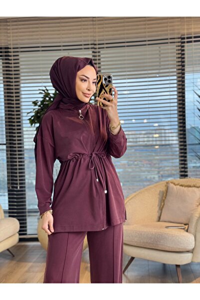 ALANURMODA 7481 أويشو بيلي باغلاند باجير. طقم بوردو