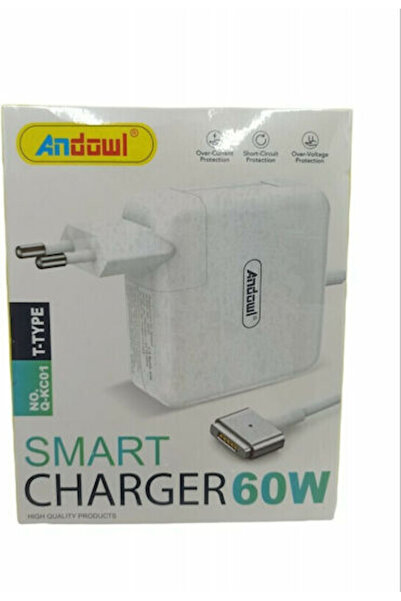 Andowl Φορτιστής λάπτοπ 60W για Apple με καλώδιο τροφοδοσίας Κωδικός: Q-KC01