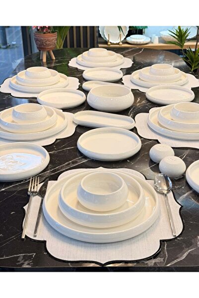 Onedekor 29 Parça 6 Kişilik Perla Porselen Yemek Takımı