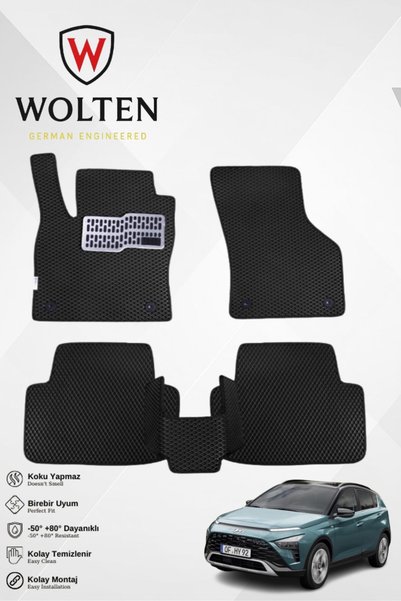 w wolten german engineered HYUNDAİ-BAYON-(2021-sonrası) İÇİN EVA İÇ PASPAS TA...