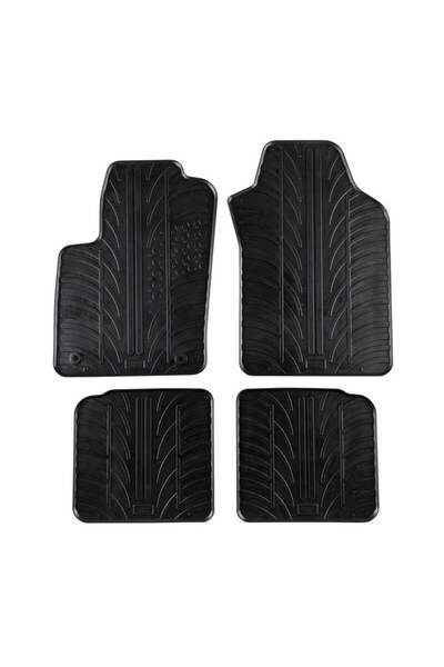 Gledring Πατάκια Αυτοκινήτου 0372 Lancia Ypsilon 2011- Μαύρα 4 Τεμάχια (CAR00...