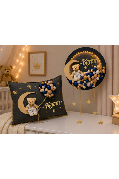 NERİMU Ornament și pernă LED pentru ușă pentru bebeluși - Scriem numele la al...