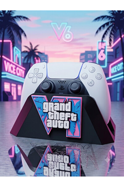 HaBu Lab PS5 DualSense Oyun Temalı Kontrolcü Standı | 3D Baskı Masaüstü Gamep...