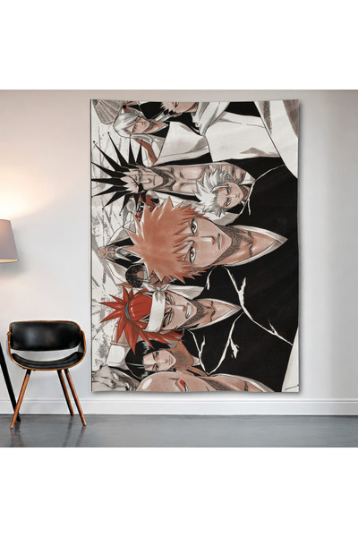 Geek Cultcha Bleach Ichigo Kurosaki Wall Covering Wall Tapestry First Quality...