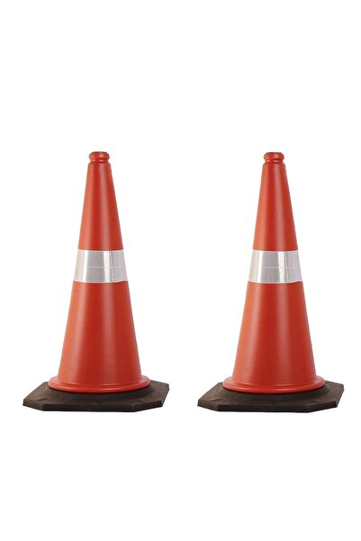 Generic 2 pack of Traffic Cones - Heavy-Duty Safety Cones with Reflective Col...