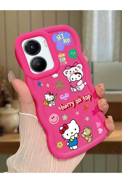 Hontinga Vivo Y56 Compatible Case Camera Protector Red Silicone Couple Phone ...
