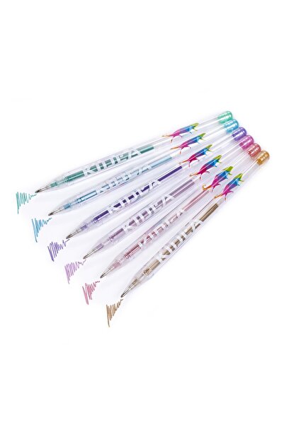 Derform Set 6 pixuri cu gel, Derform, Multicolor