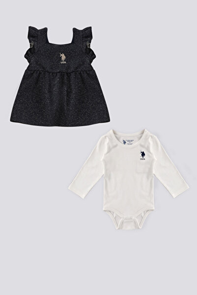 U.S. Polo Assn. U.S. Polo Assn Siyah Salopet Bebek 2 Li Takım