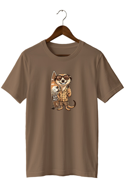 remonz Ειδικά Σχεδιασμένο T-Shirt Σέρφερ με Γυαλιά, Καλοκαιρινό T-Shirt με Στ...
