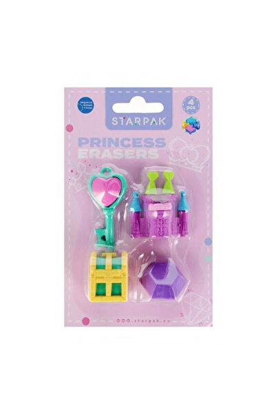 Starpak Set de 4 radiere, Starpak, puzzle 3D, 10x15x3 cm, Multicolor